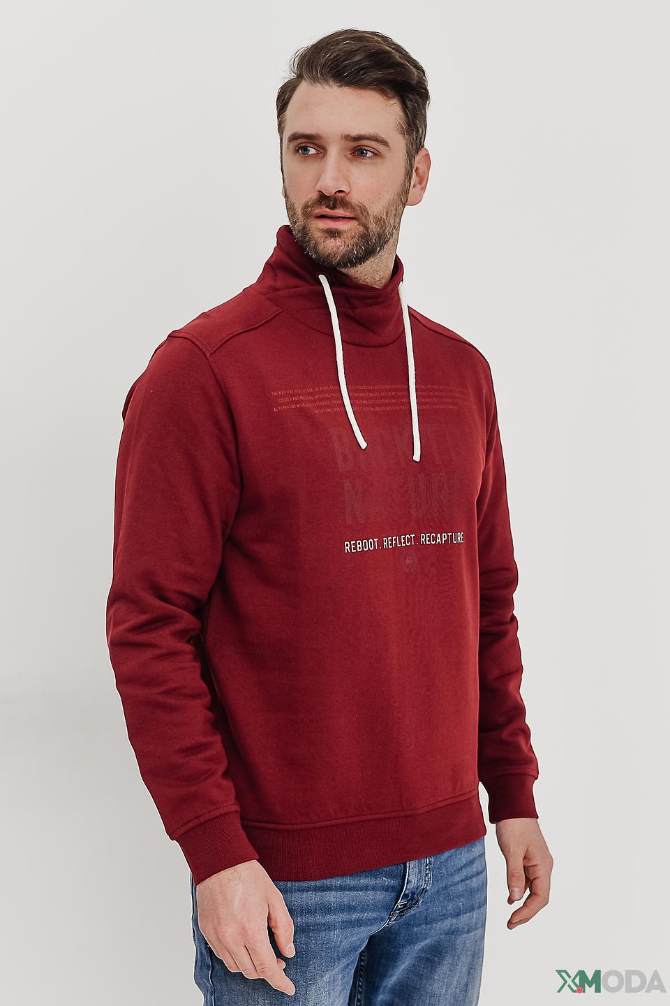 Толстовка Lerros винная с капюшоном