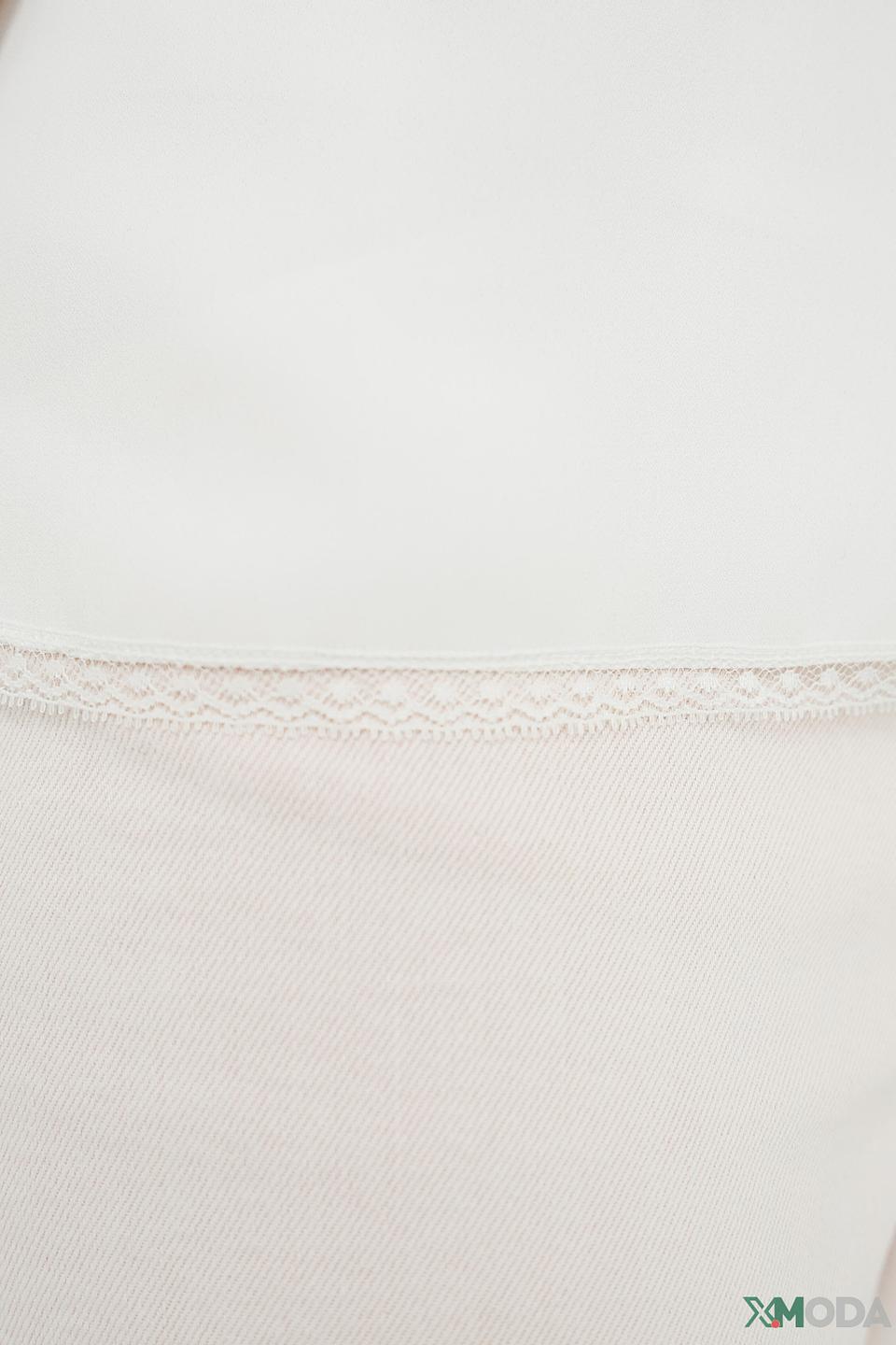 Топ Pezzo с кружевом белый