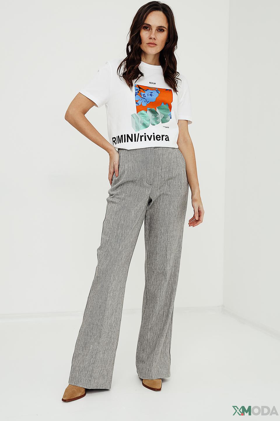 Брюки Ice Play в полоску серые