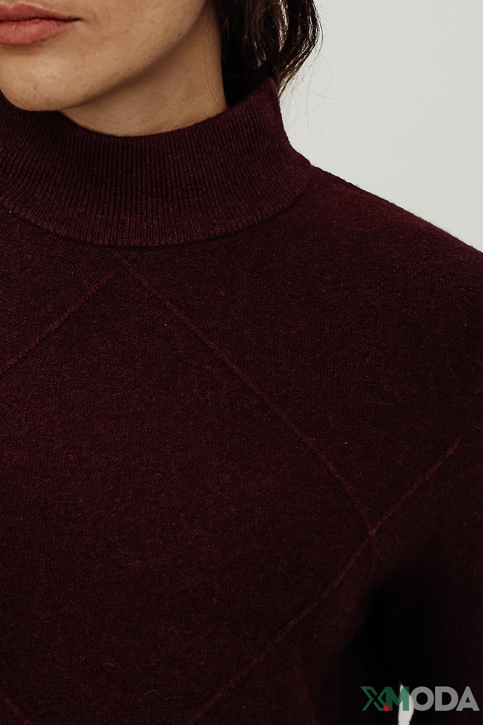 Пуловер Gerry Weber с ромбами бордовый