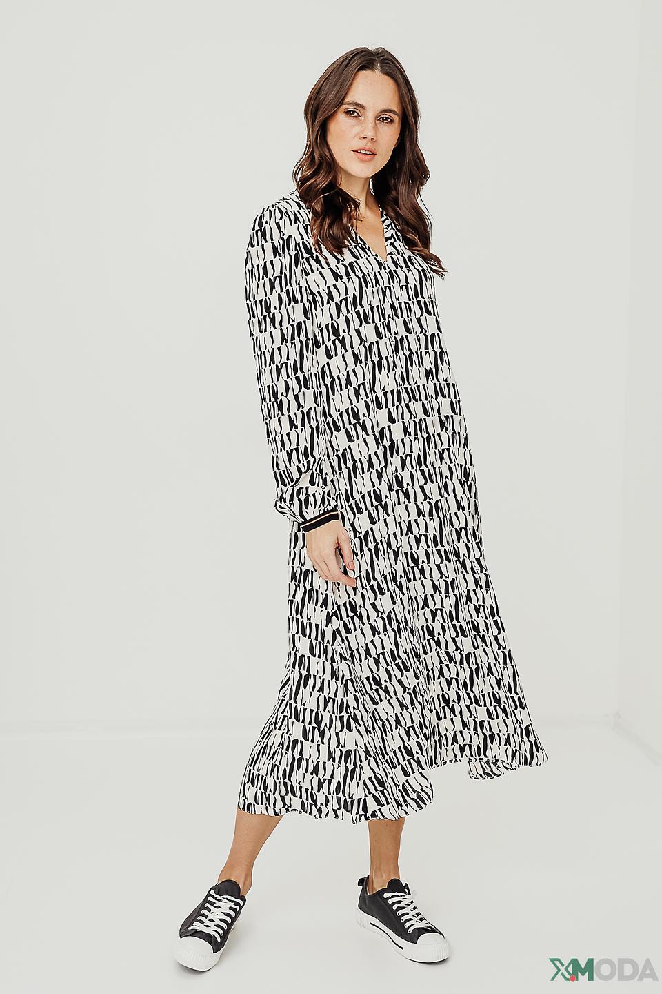 Платье Marc Cain с абстрактным принтом