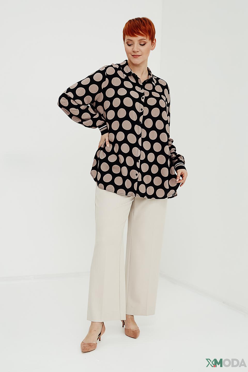 Рубашка Frapp в горошек