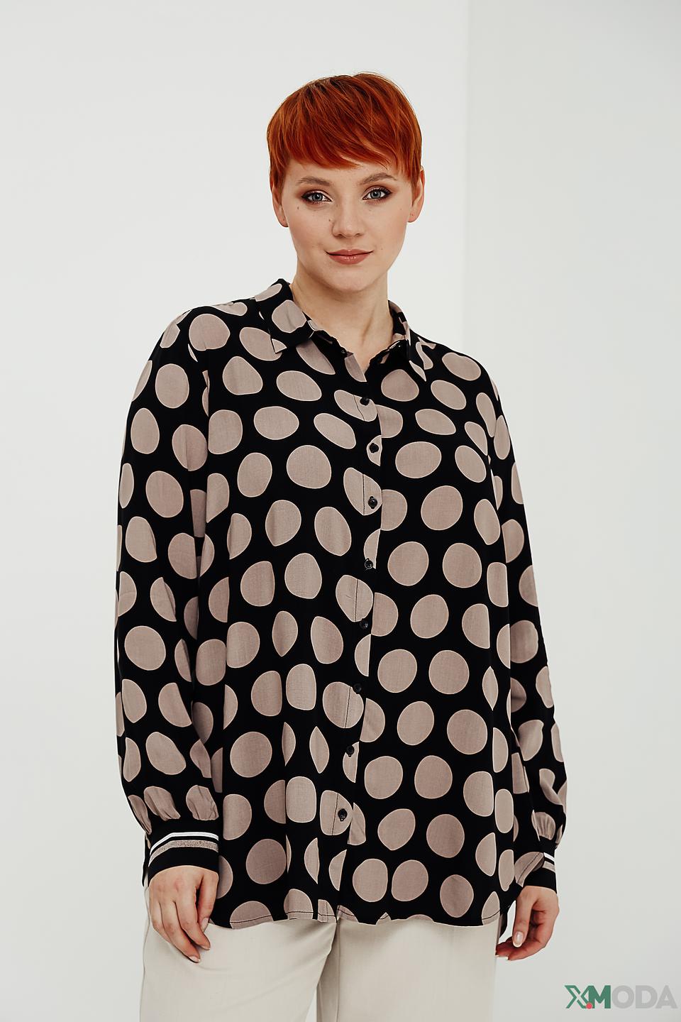 Рубашка Frapp в горошек