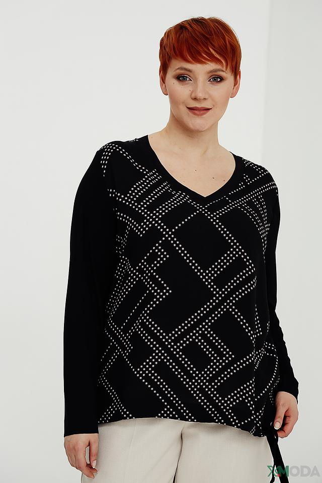 Блуза Frapp с геометрическим узором