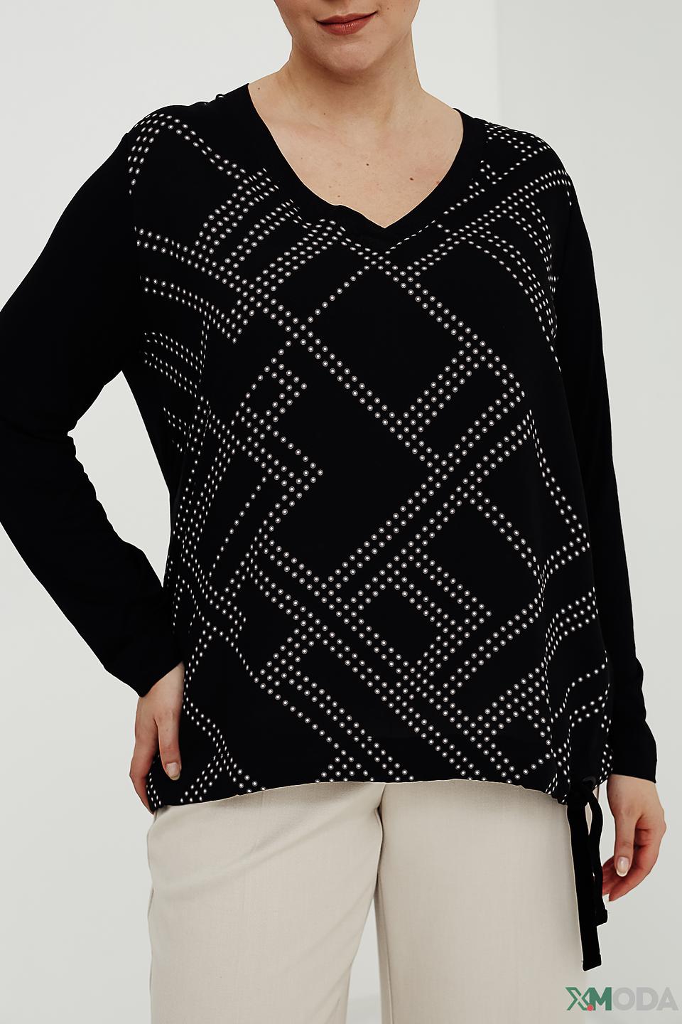 Блуза Frapp с геометрическим узором