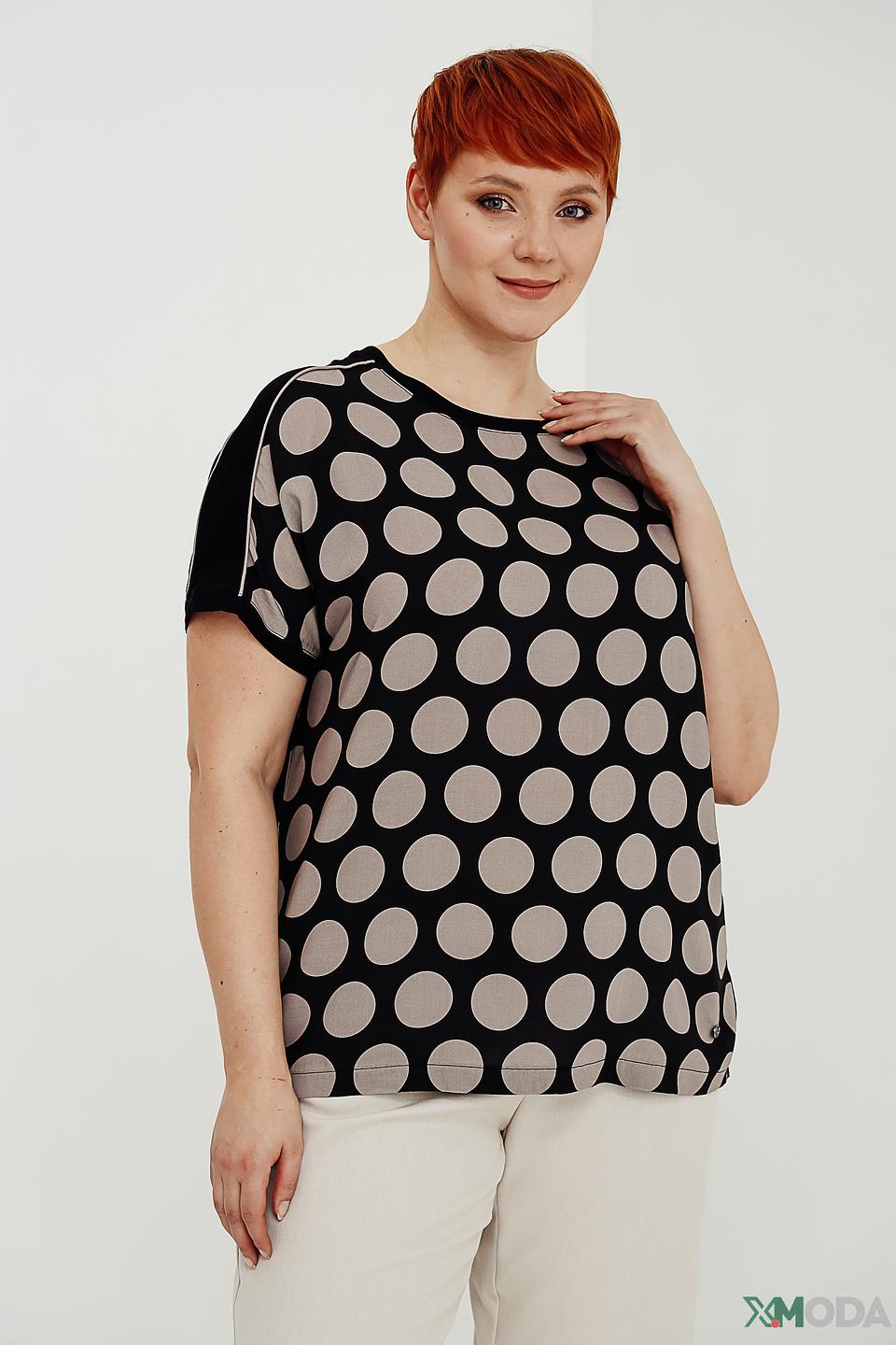 Блуза Frapp в горошек