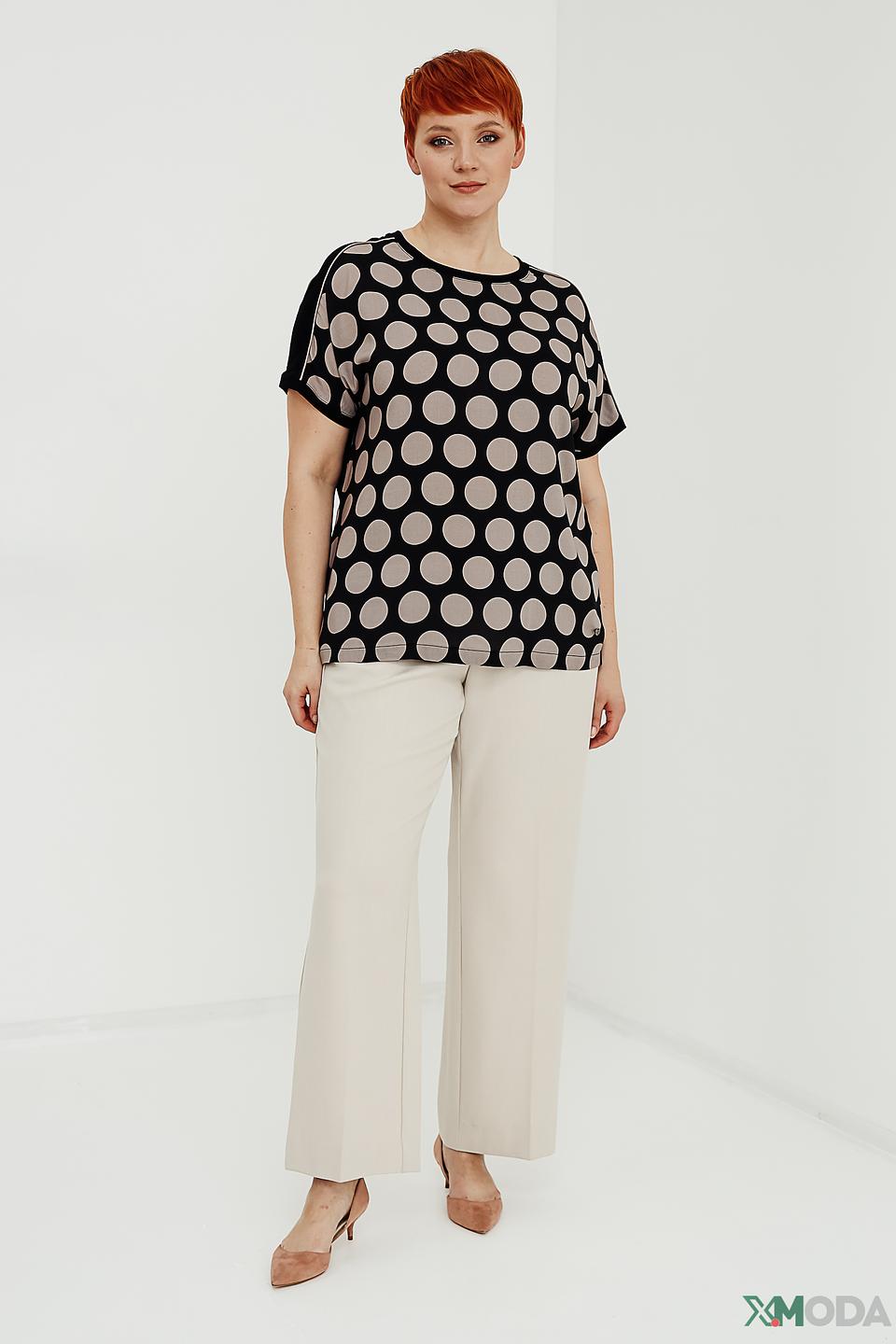 Блуза Frapp в горошек