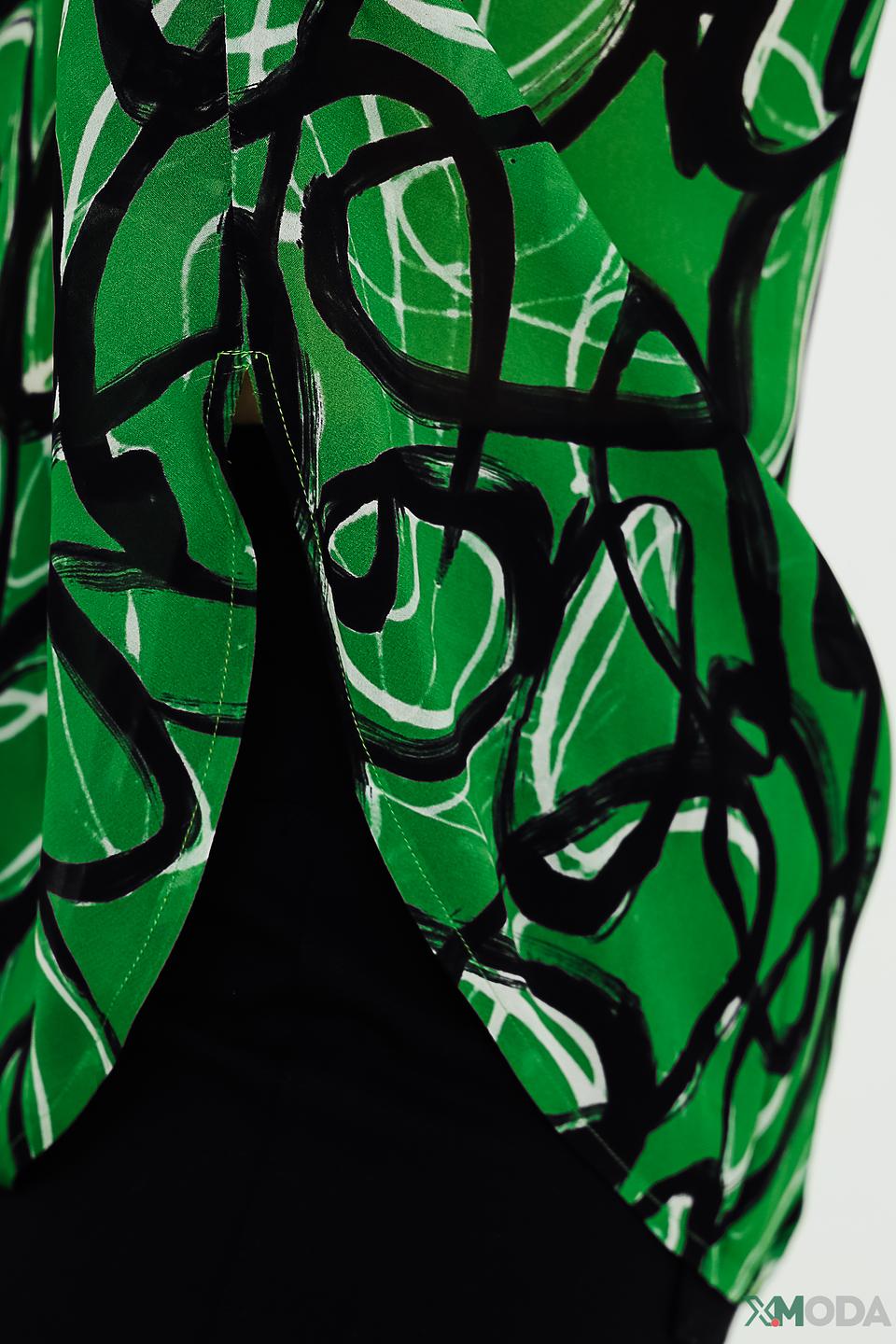 Блуза Luisa Cerano с принтом, зеленый