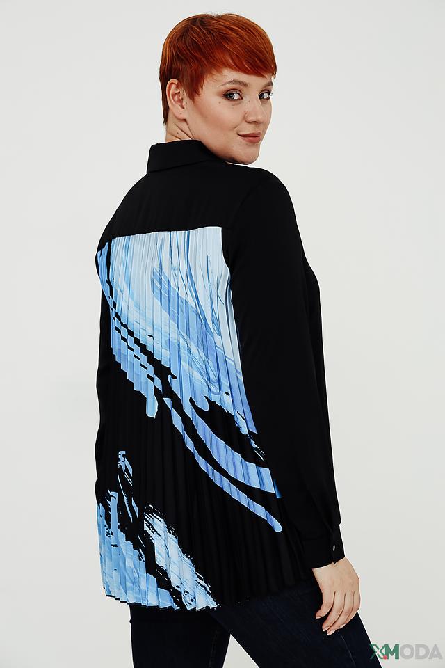 Рубашка Taifun с принтом чёрная