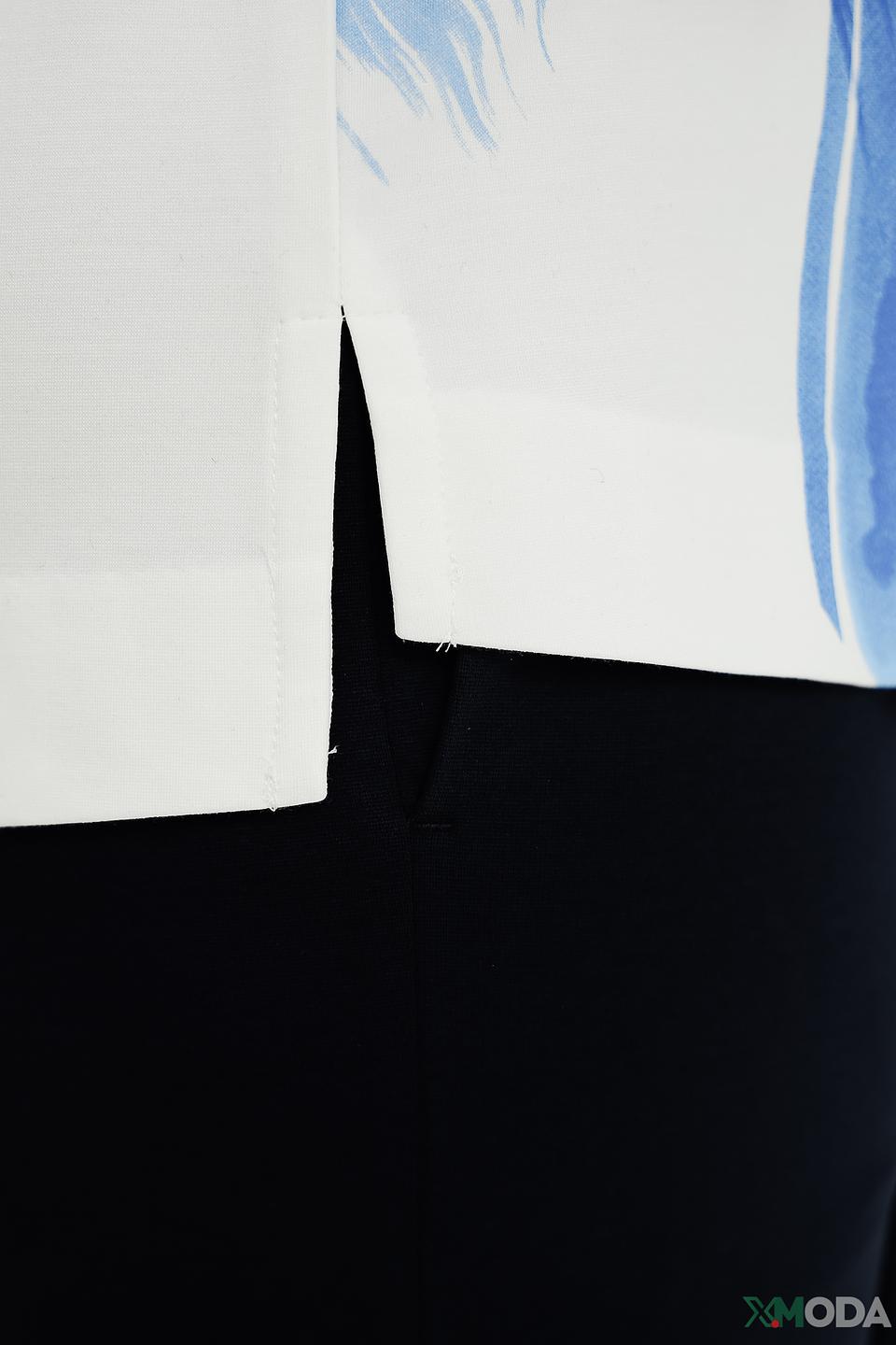 Футболка Taifun с принтом голубой