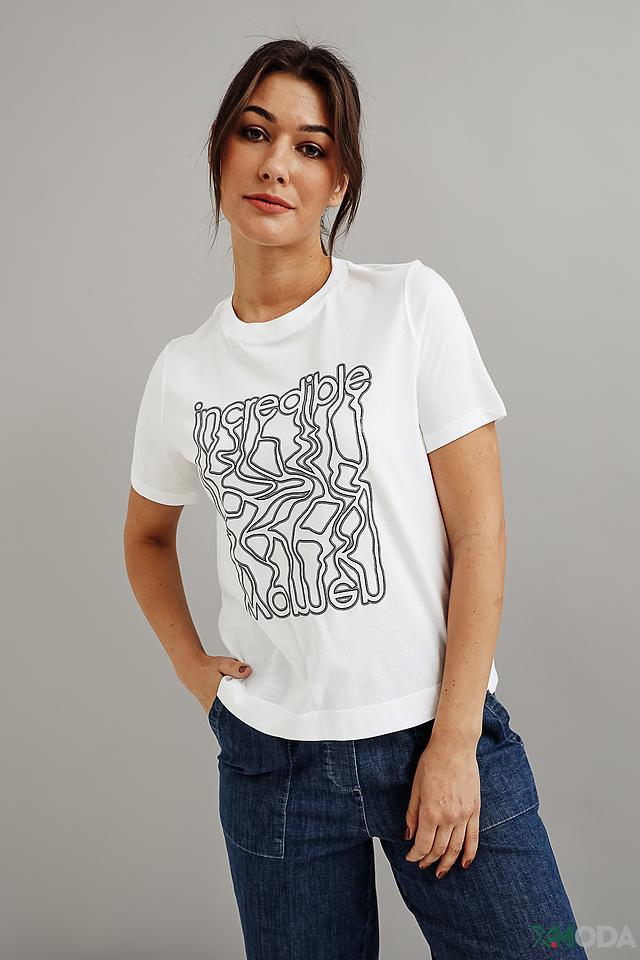 Футболка Luisa Cerano с принтом