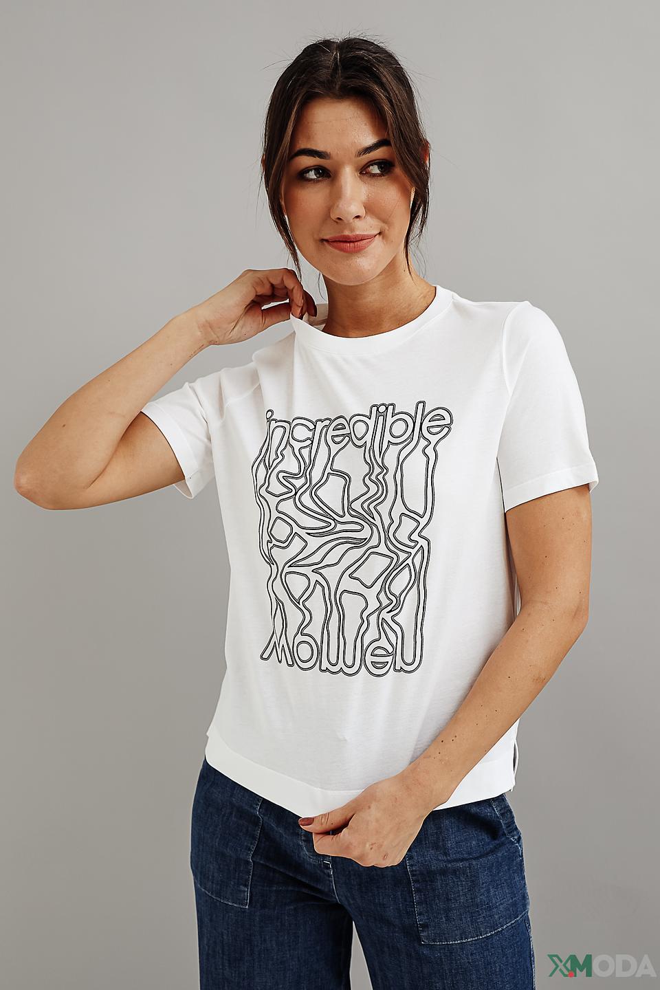 Футболка Luisa Cerano с принтом