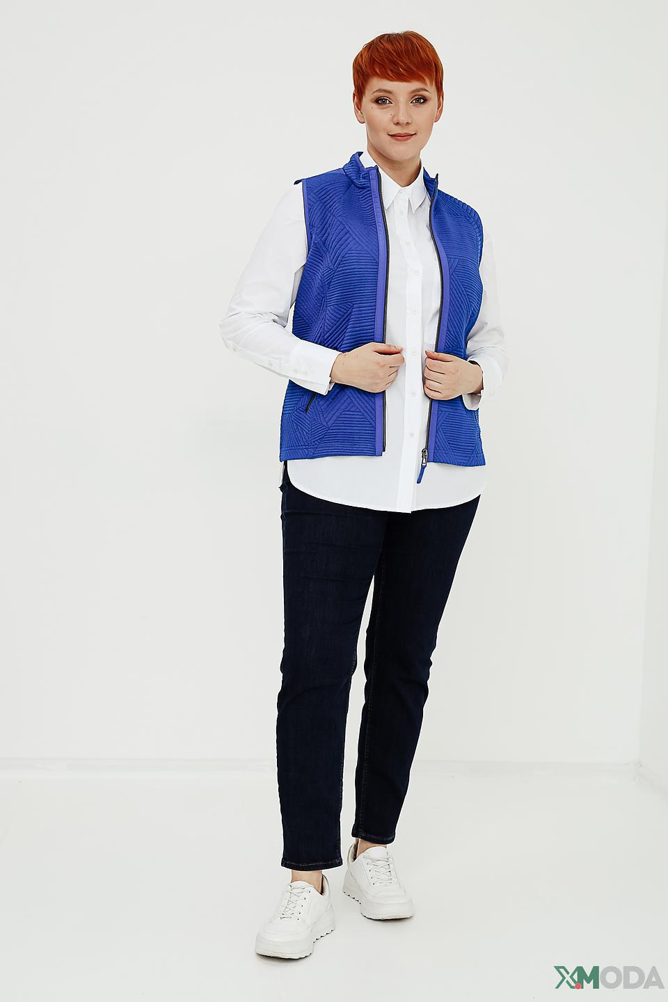 Жилет Rabe collection синий стеганый