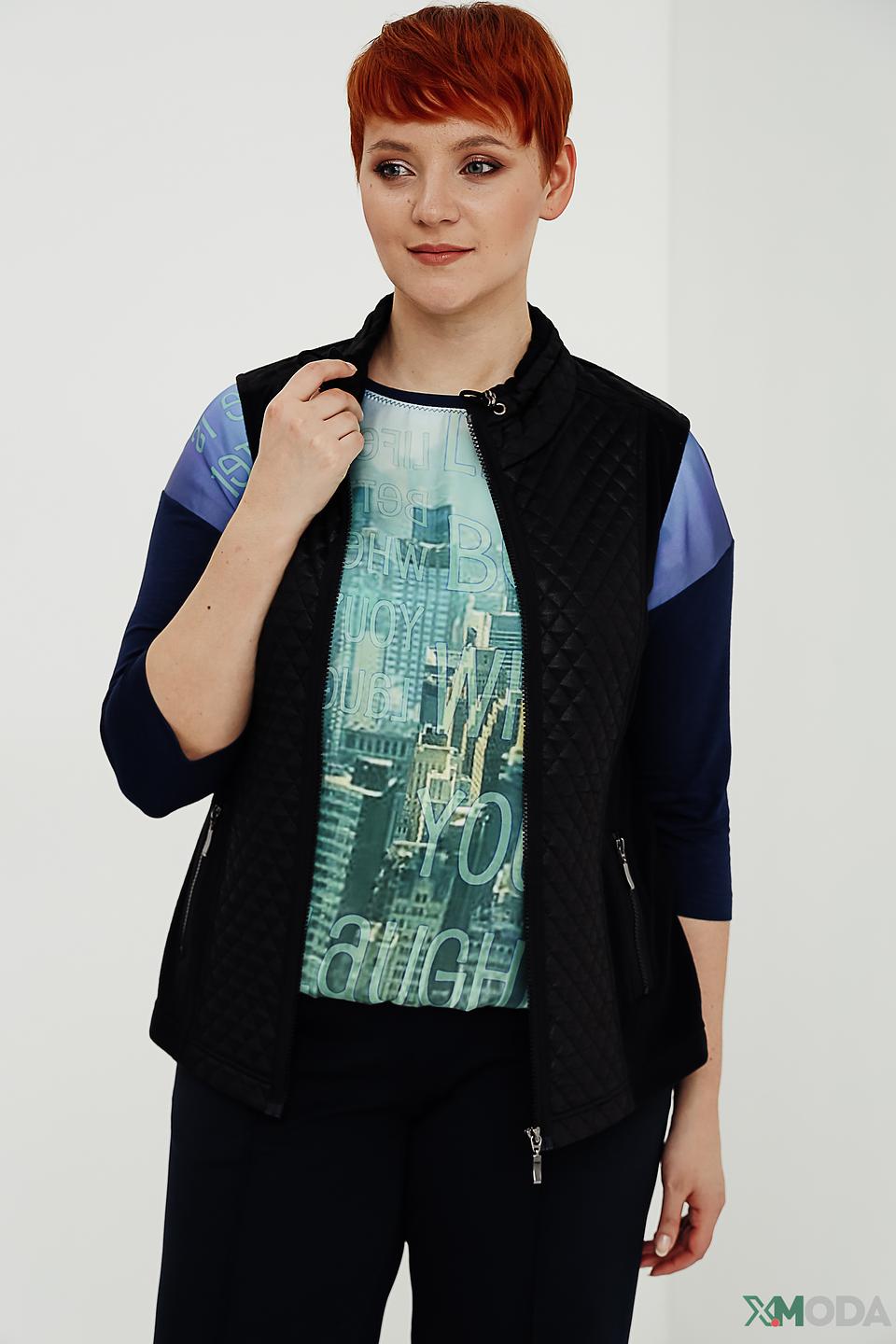 Жилет Rabe collection стеганый черный