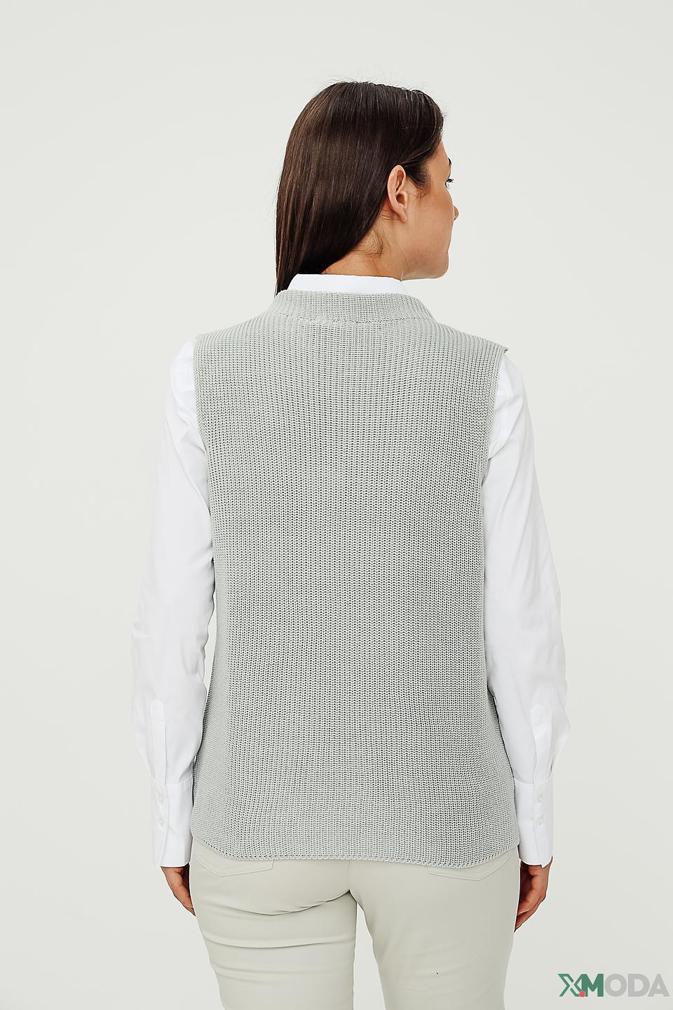 Жилет Lecomte серый вязаный