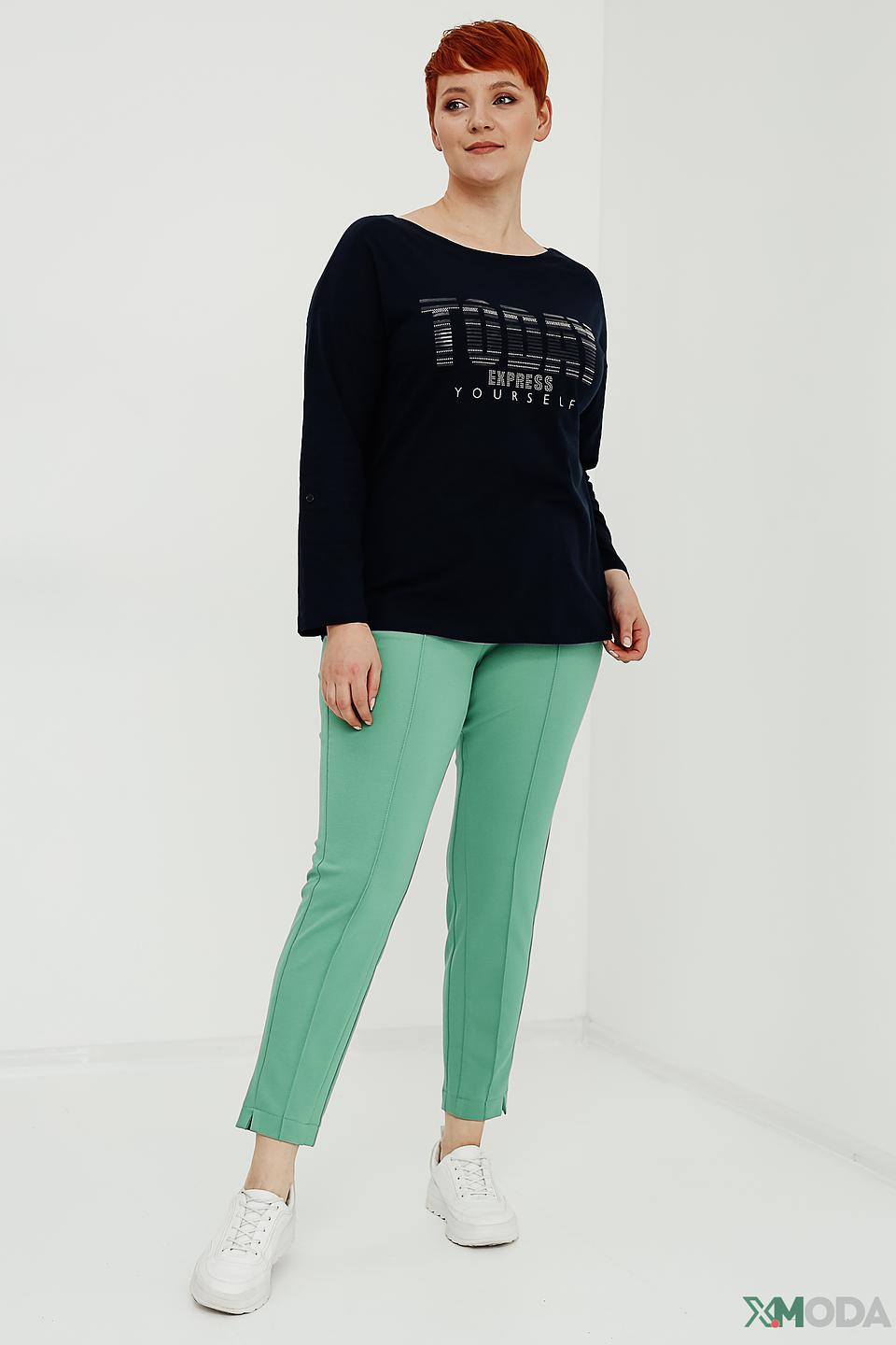 Лонгслив Via Appia с принтом чёрный