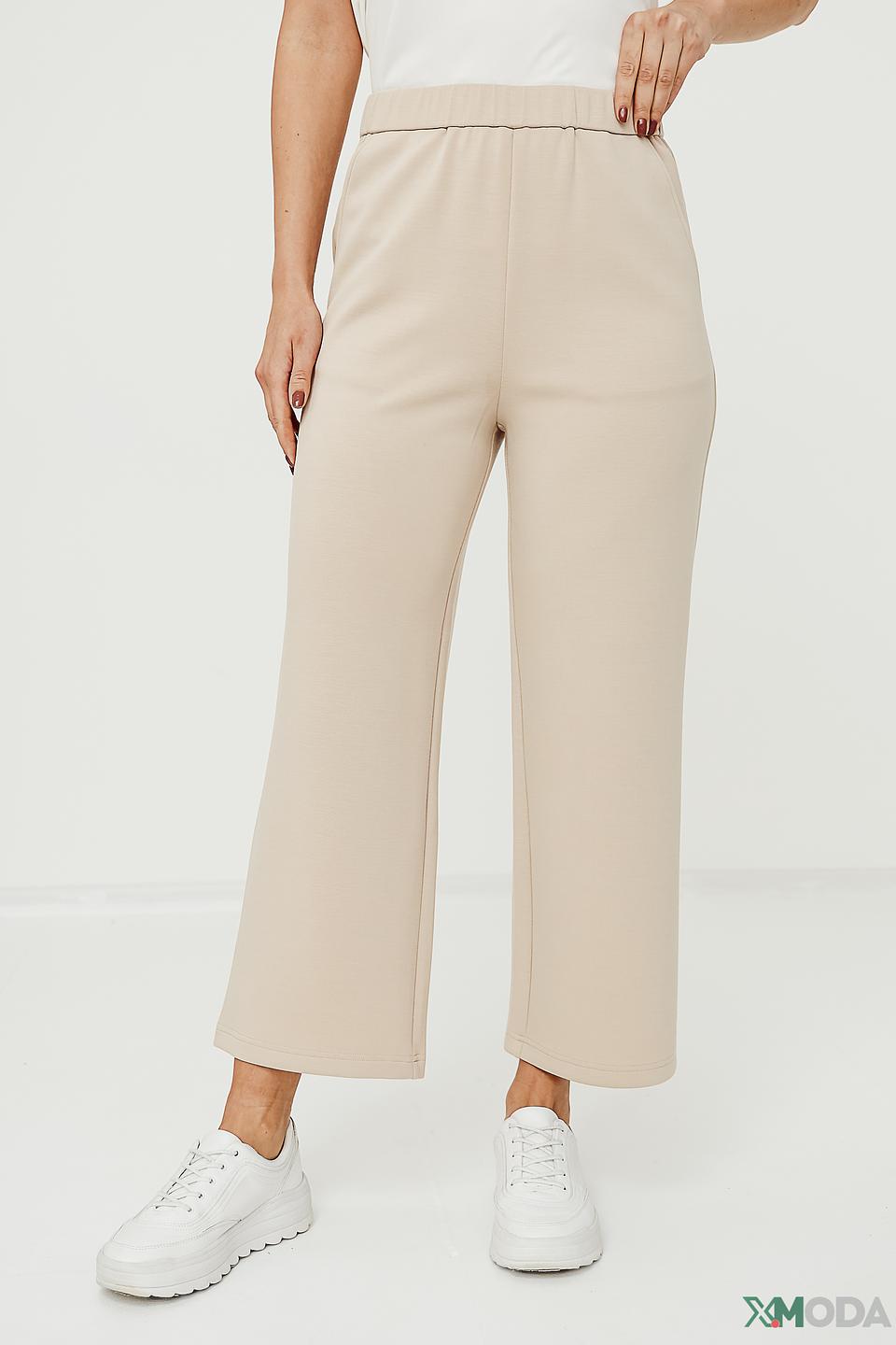 Брюки кюлоты Oui бежевые