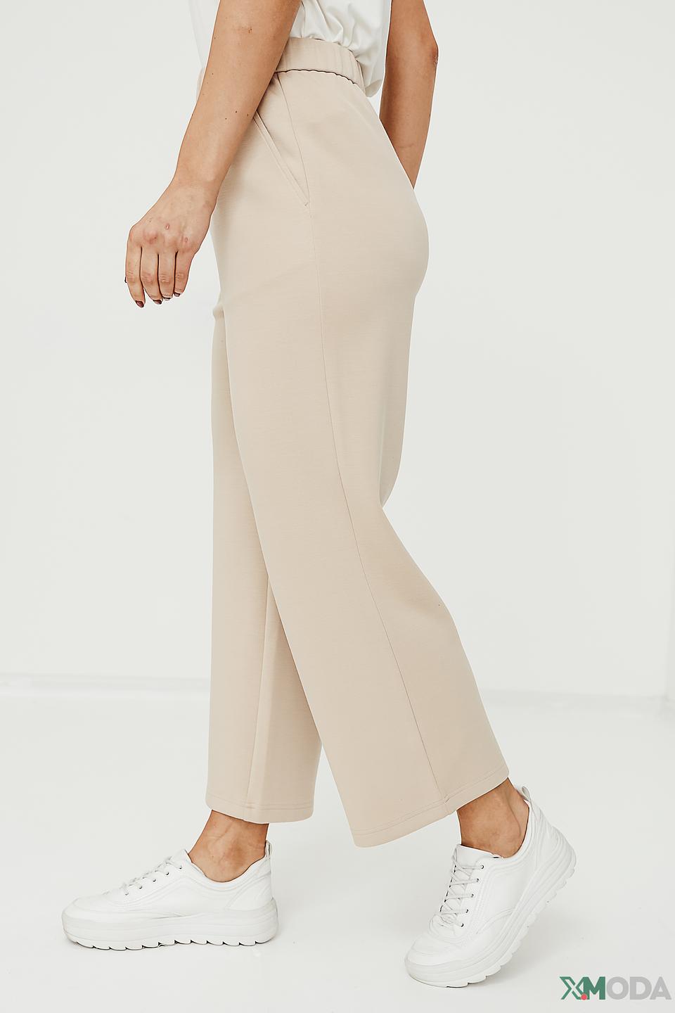 Брюки кюлоты Oui бежевые