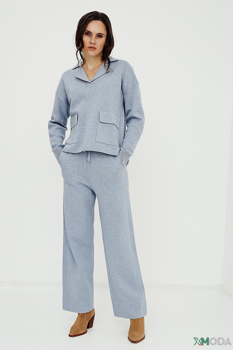 Брюки Oui голубого цвета