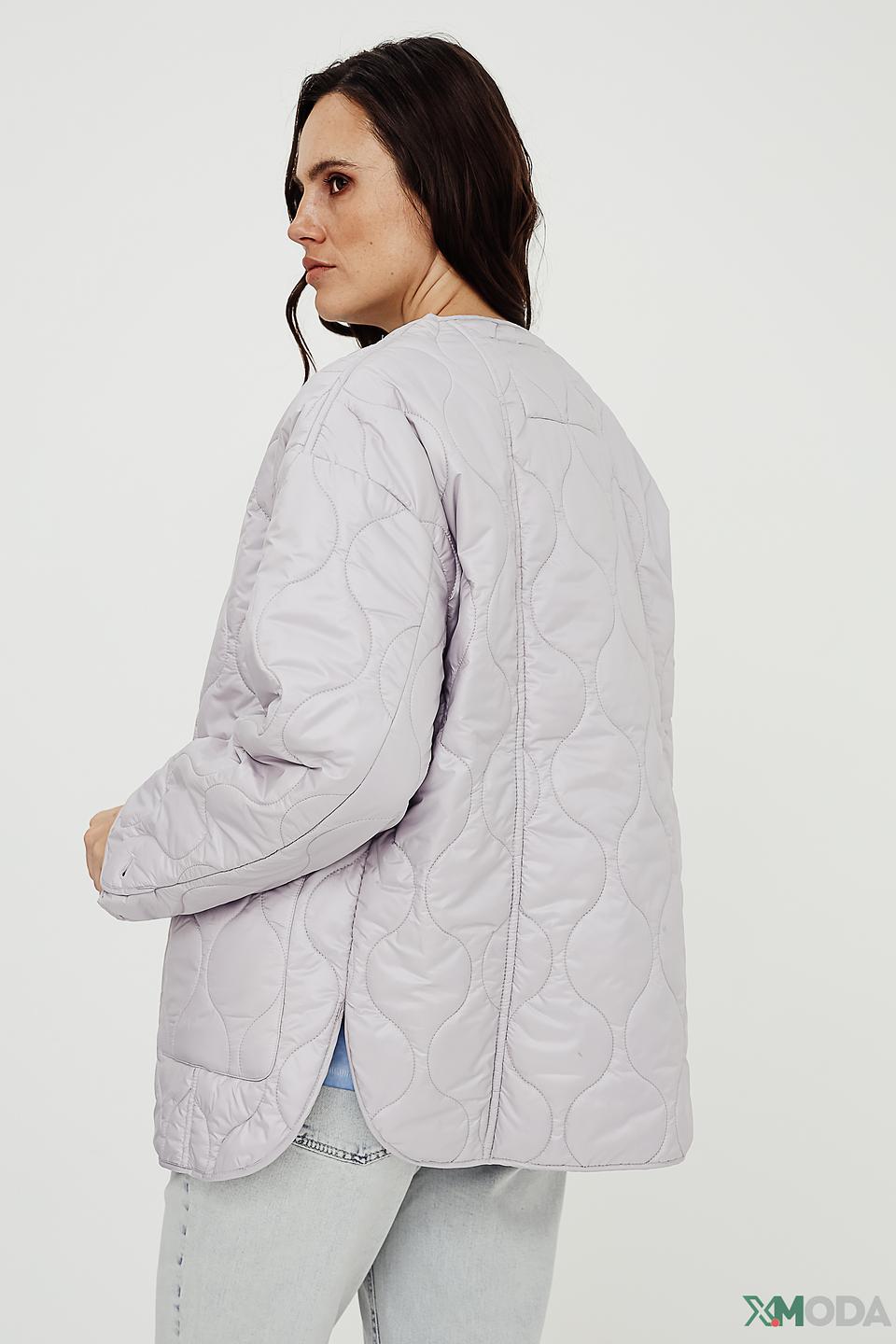 Куртка Oui стеганая лавандовая