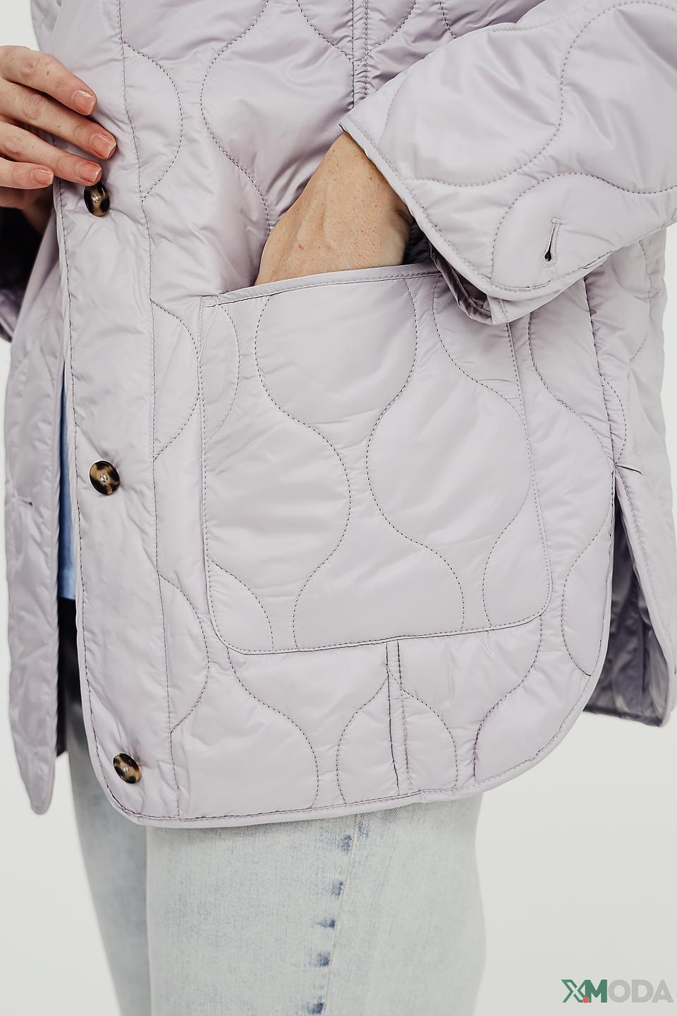 Куртка Oui стеганая лавандовая