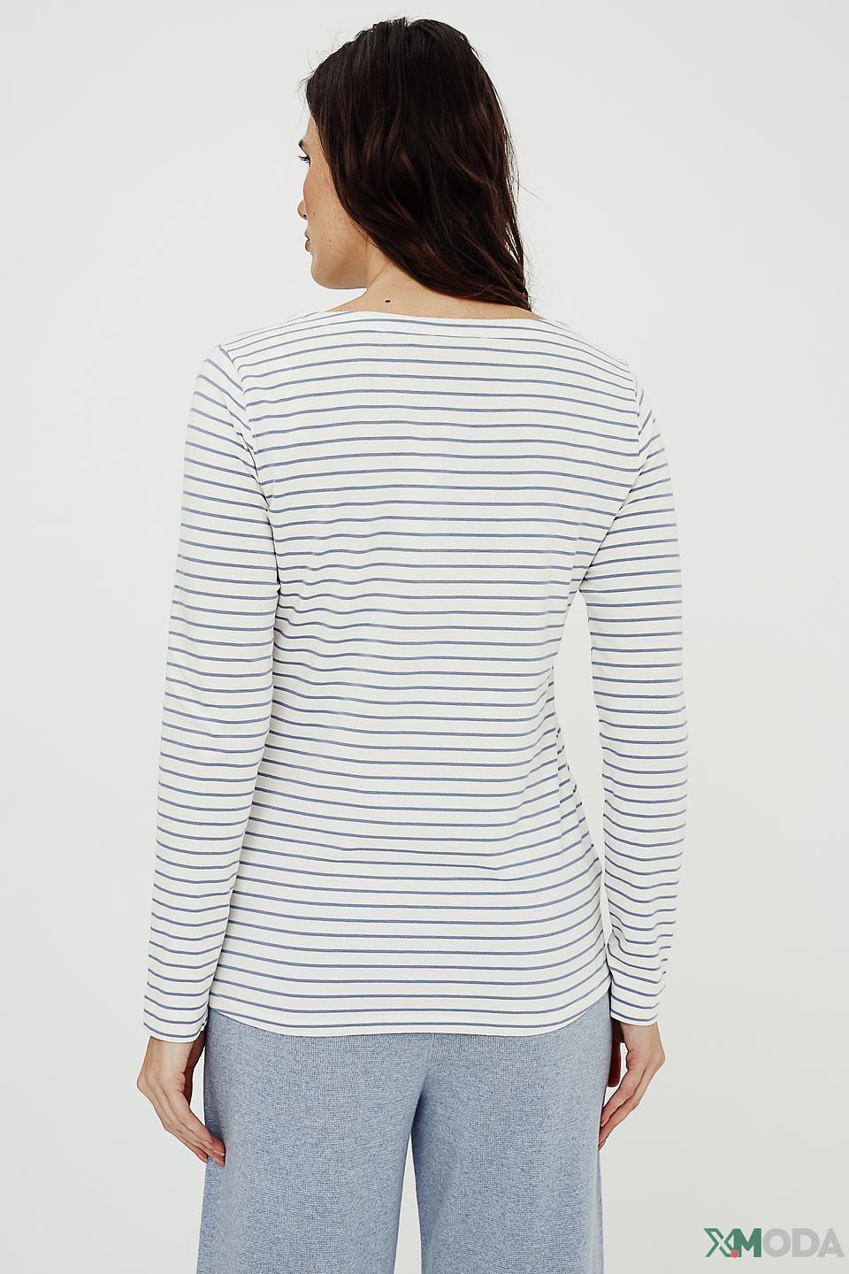 Футболка Oui в полоску белая