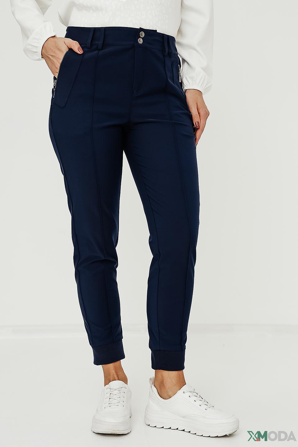 Брюки Monari темно-синие с манжетами