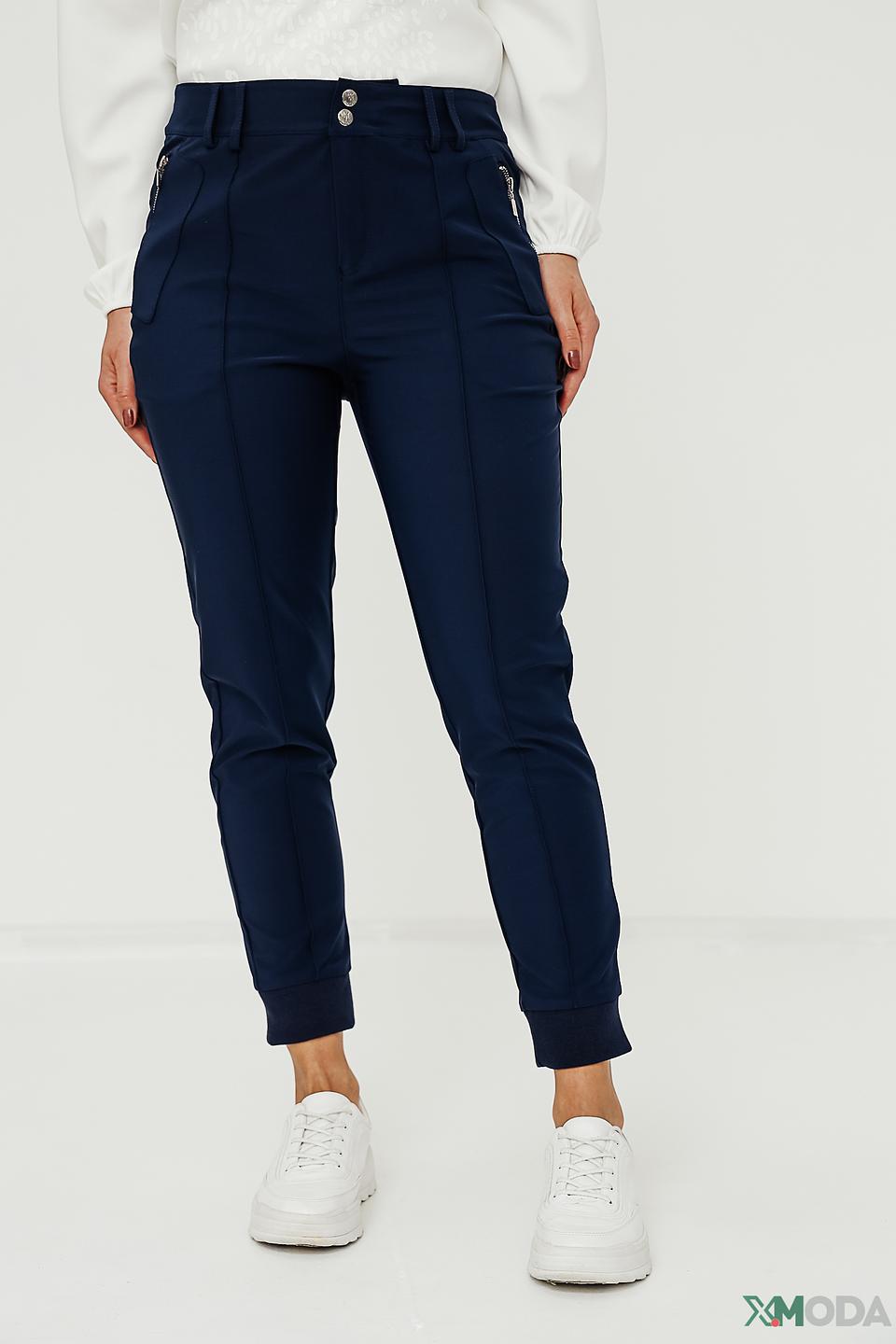 Брюки Monari темно-синие с манжетами