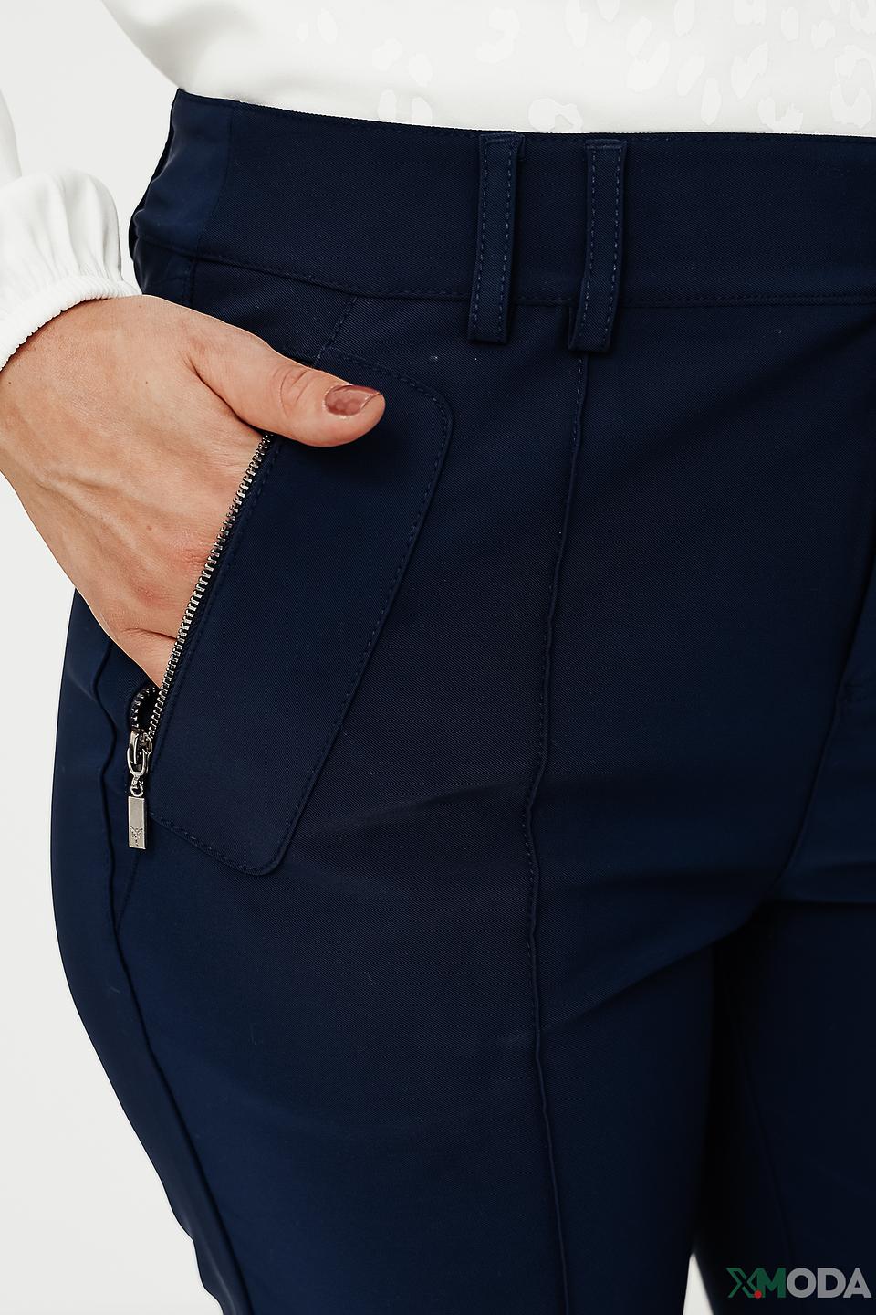 Брюки Monari темно-синие с манжетами