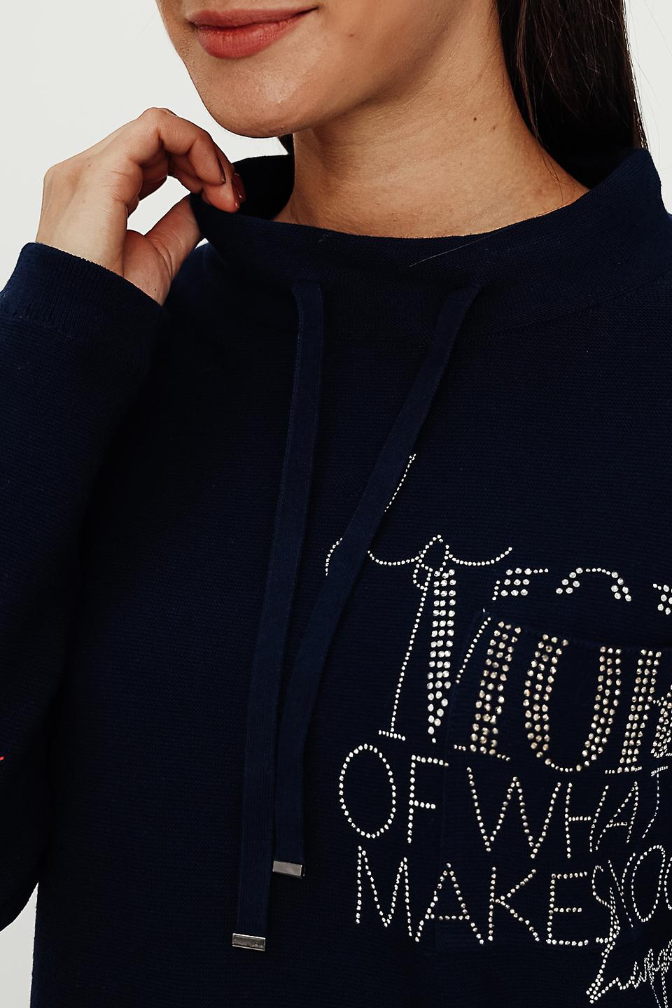 Пуловер Monari с логотипом, синий