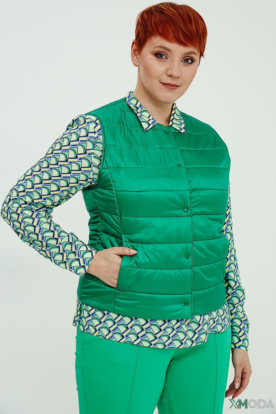 Жилет Gerry Weber зелёный стеганый