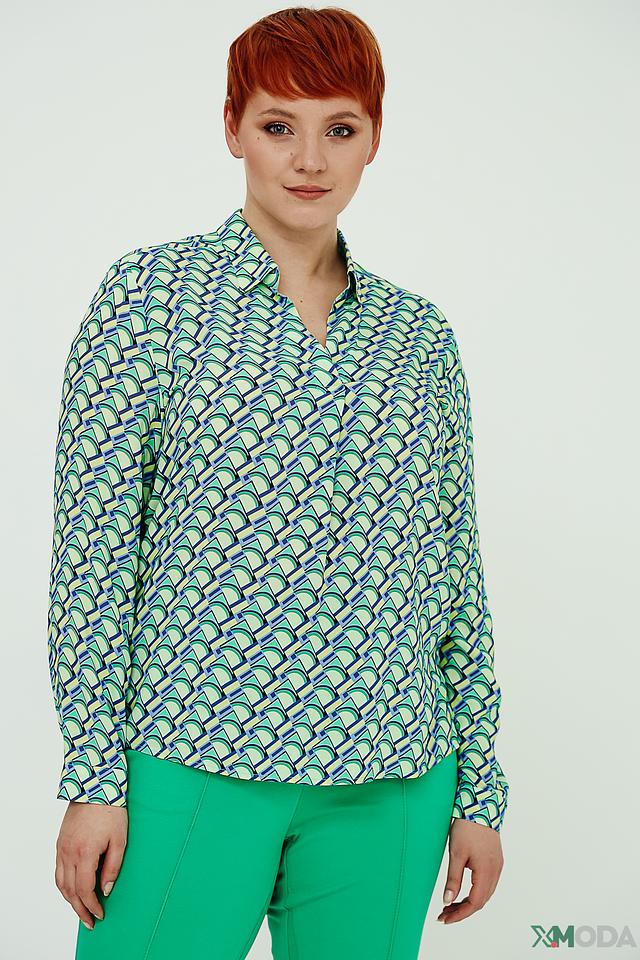 Рубашка Bianca с геометрическим принтом