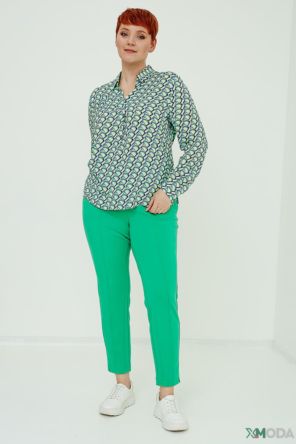 Рубашка Bianca с геометрическим принтом