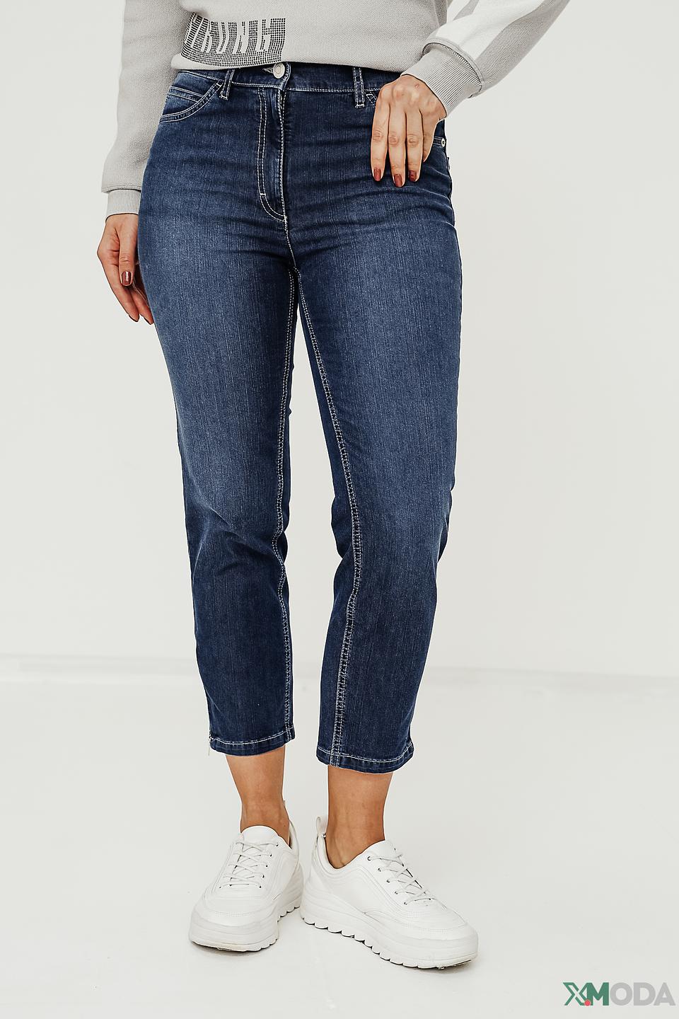 Джинсы Zerres с контрастной отстрочкой синие