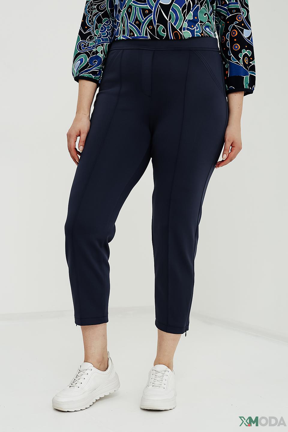 Брюки Bianca кюлоты темно-синие