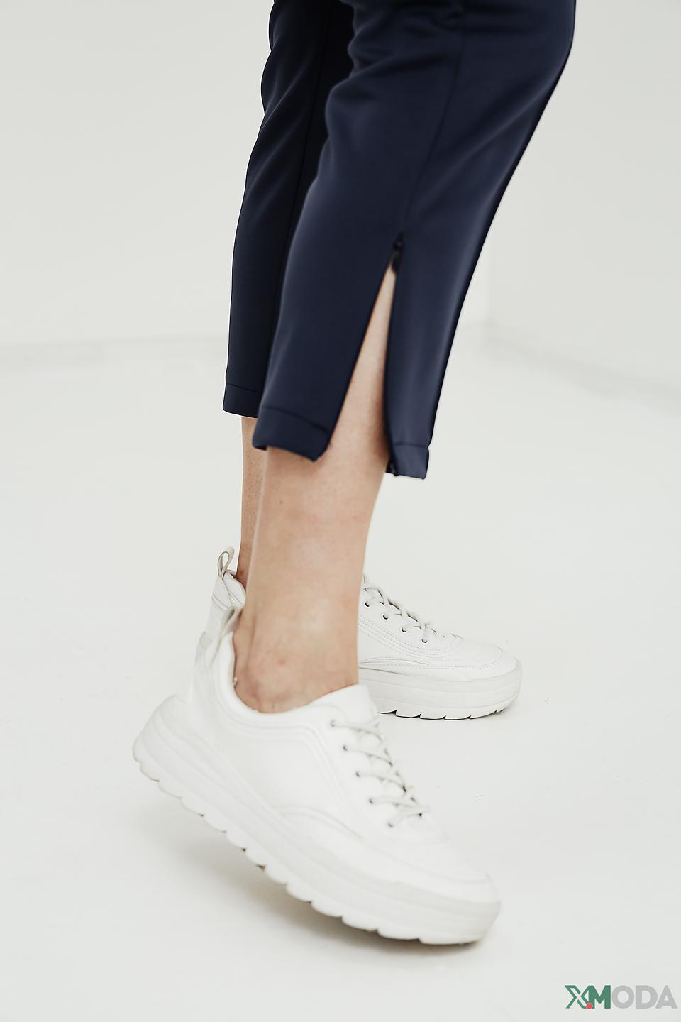 Брюки Bianca кюлоты темно-синие