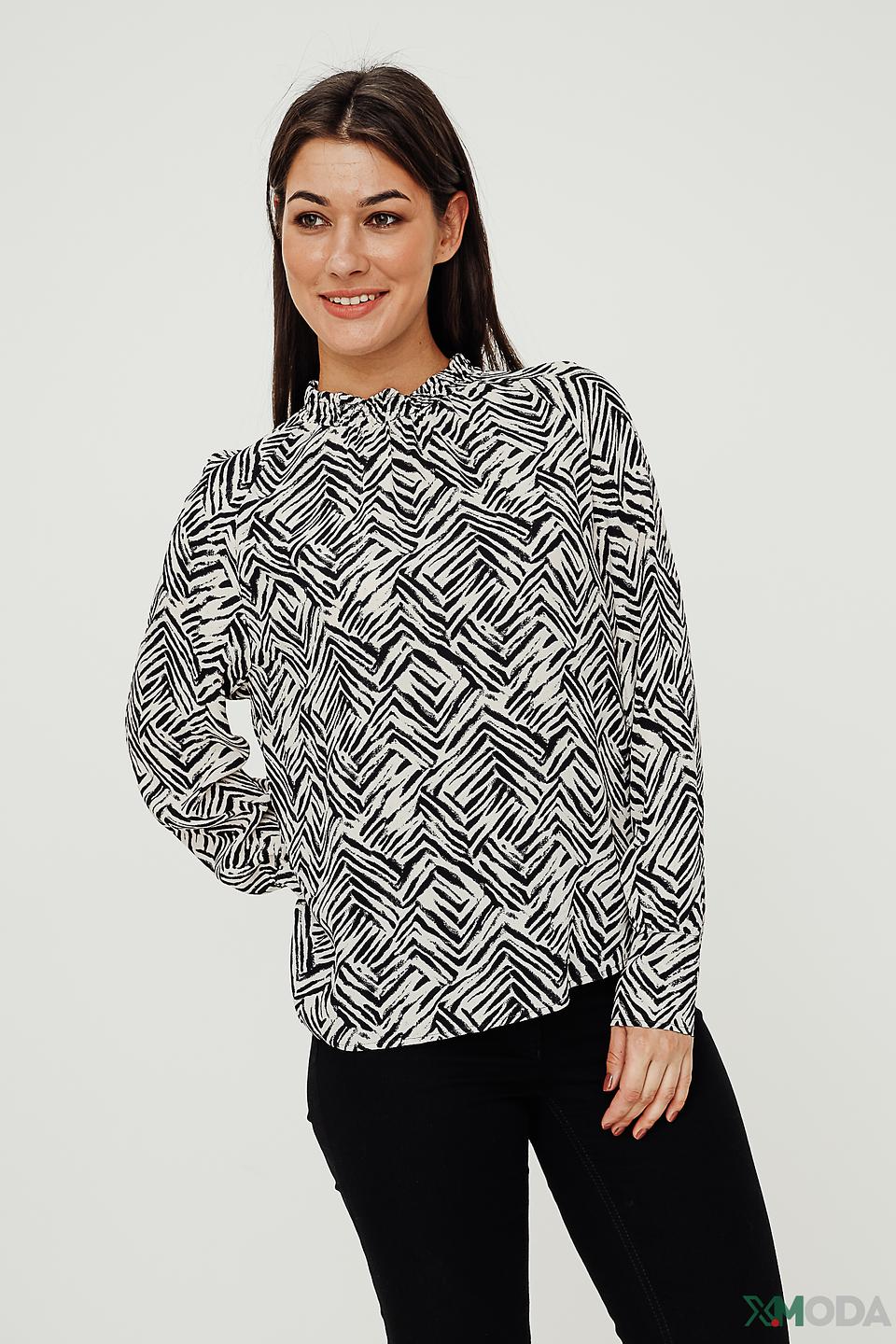 Блуза Lecomte с геометрическим принтом