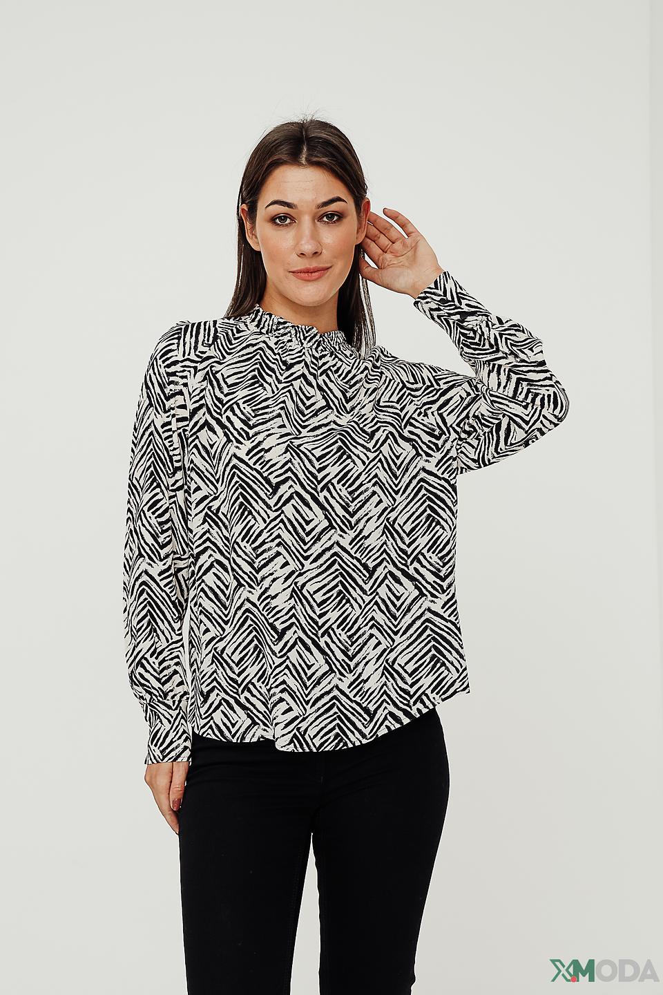 Блуза Lecomte с геометрическим принтом