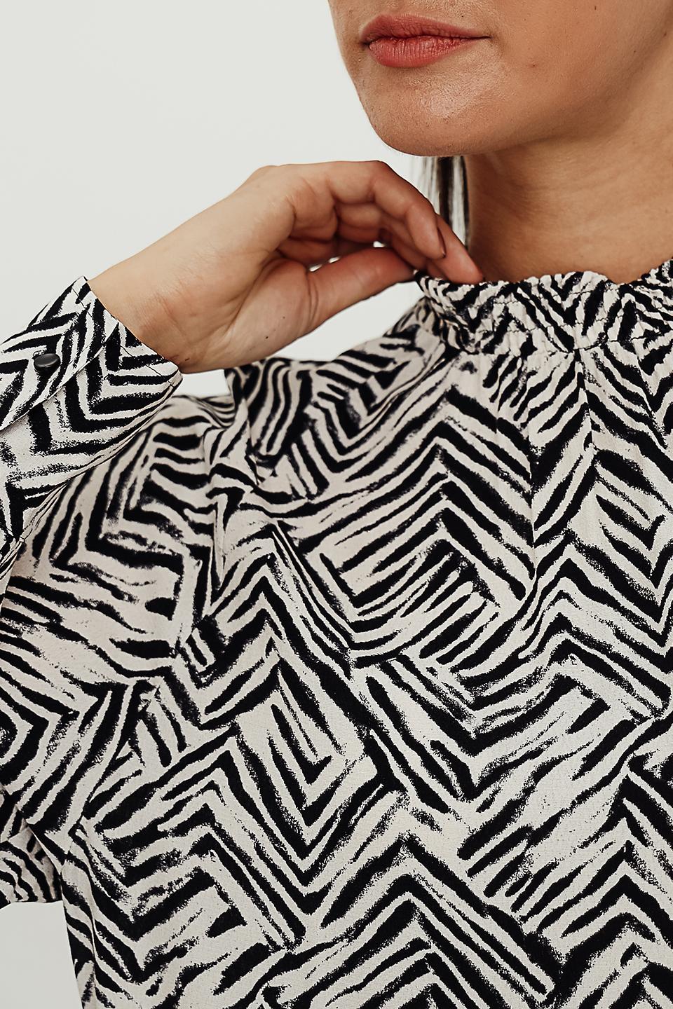 Блуза Lecomte с геометрическим принтом