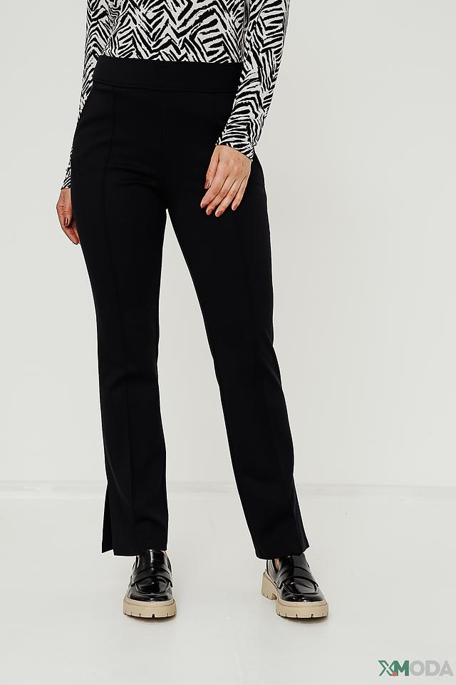 Брюки Lecomte чёрные с разрезами