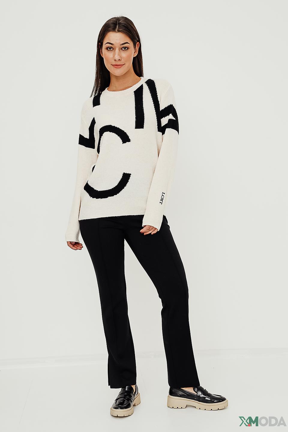 Брюки Lecomte чёрные с разрезами