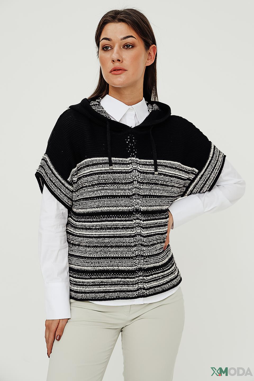 Жилет Lecomte чёрный с узором