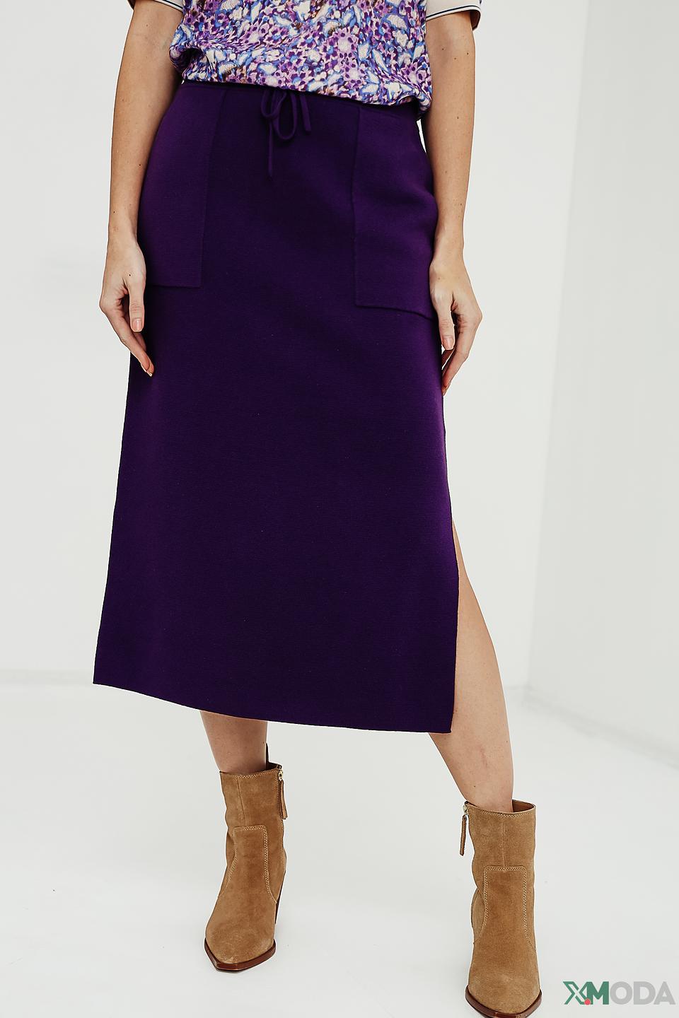 Юбка Oui фиолетовая миди
