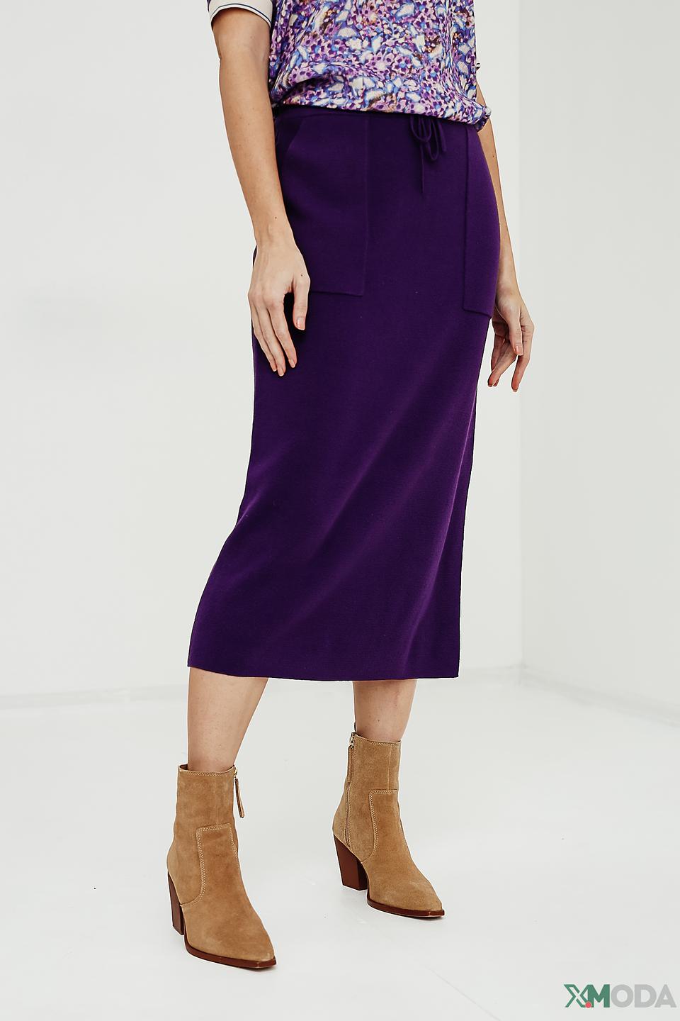 Юбка Oui фиолетовая миди
