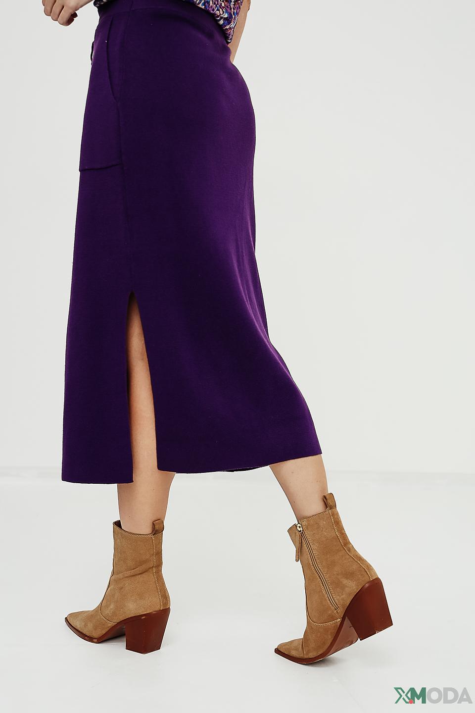 Юбка Oui фиолетовая миди