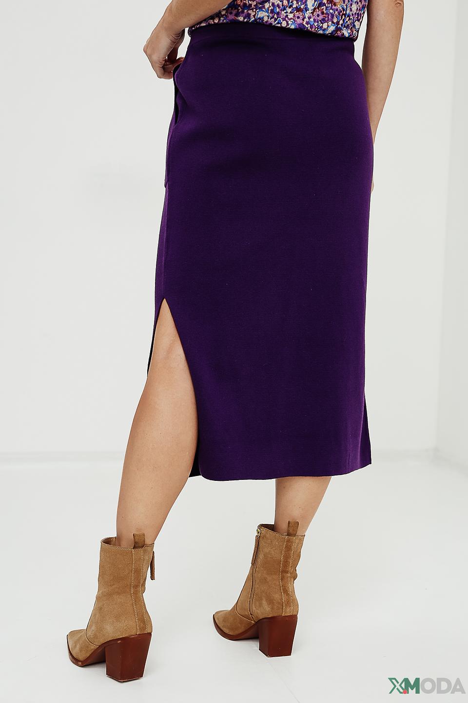 Юбка Oui фиолетовая миди