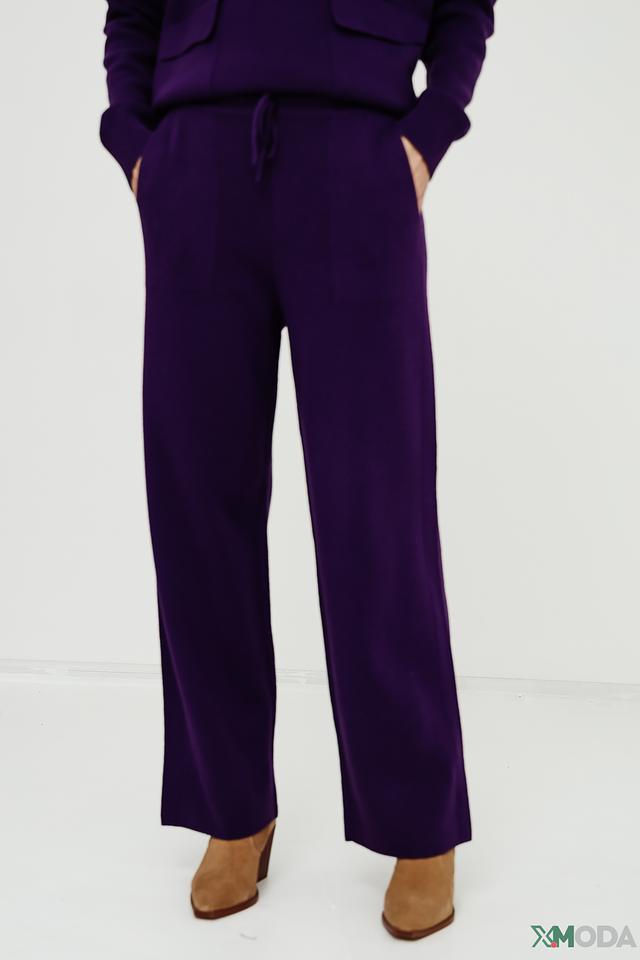 Брюки Oui фиолетовые