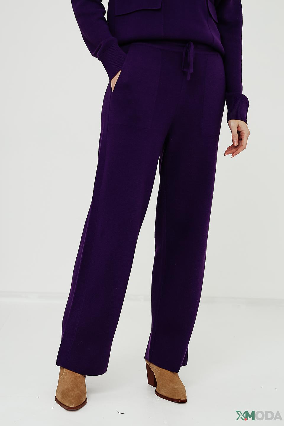 Брюки Oui фиолетовые