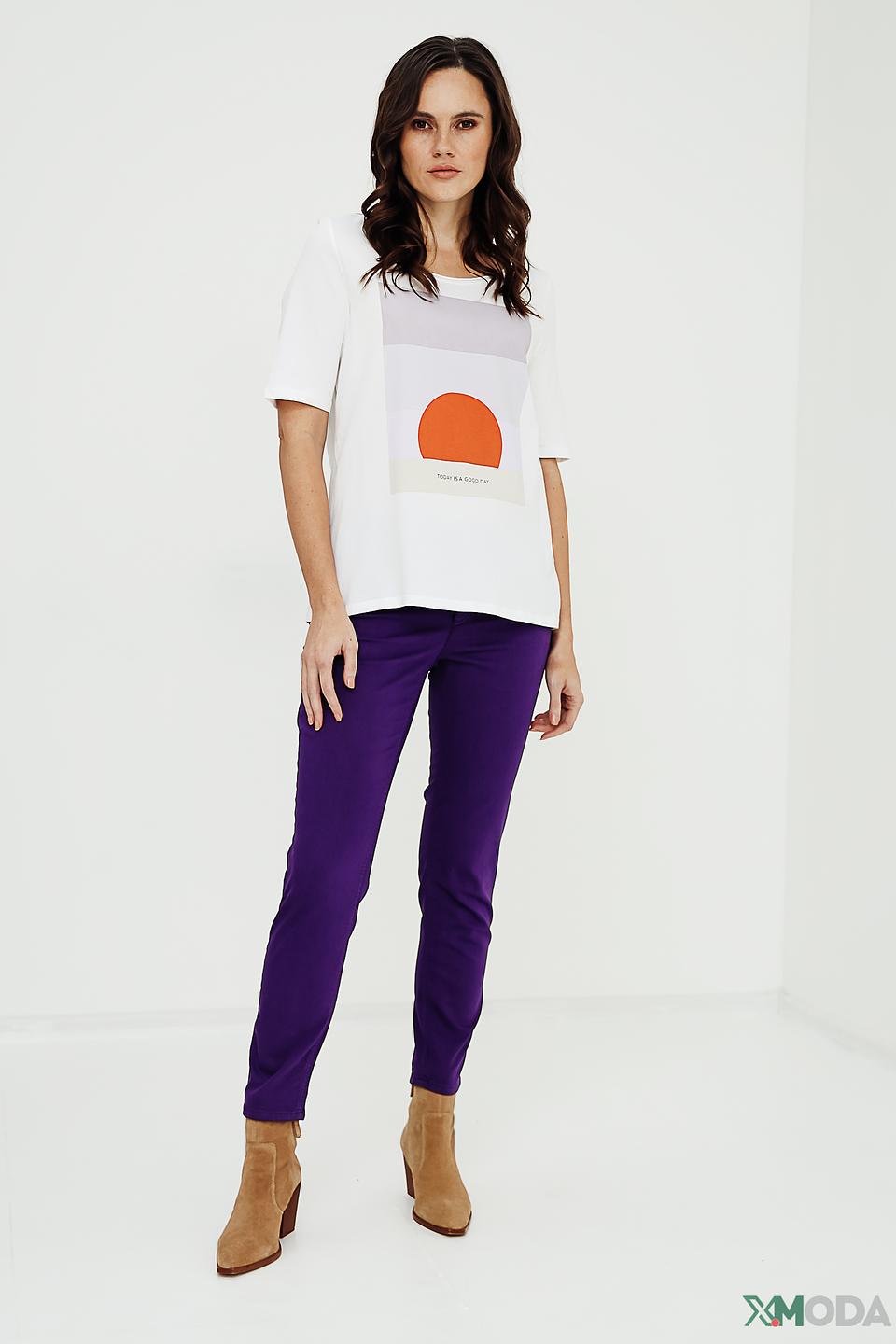 Футболка Oui с принтом оранжевого солнца