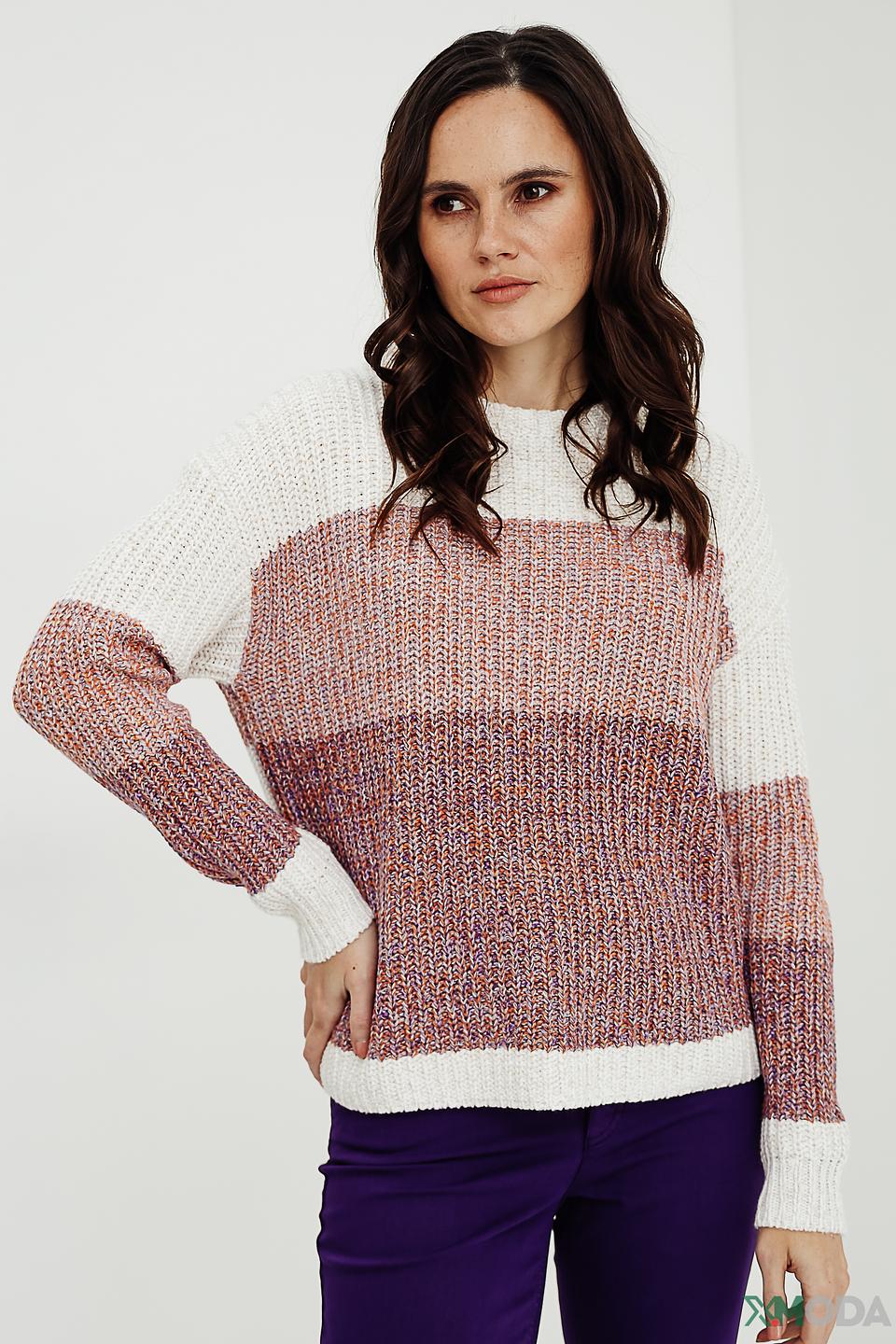 Пуловер Oui разноцветный